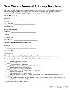Attorney-Approved New Mexico Power of Attorney Document